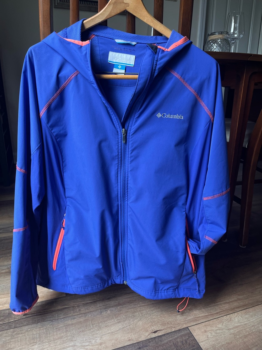 Columbia Periwinkle/Coral Trim Omni Shield/ Advanced Repellent Jacket! Size 2X!